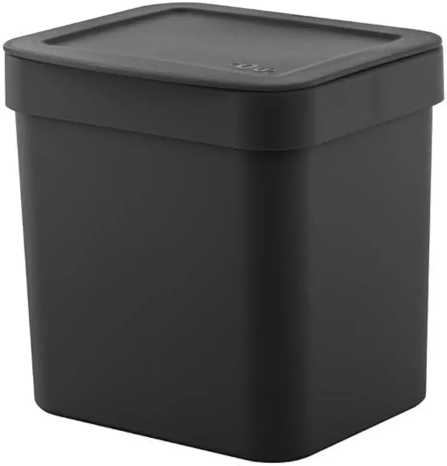 Ou Lixeira de Bancada 4,7L Preto Linha Trium