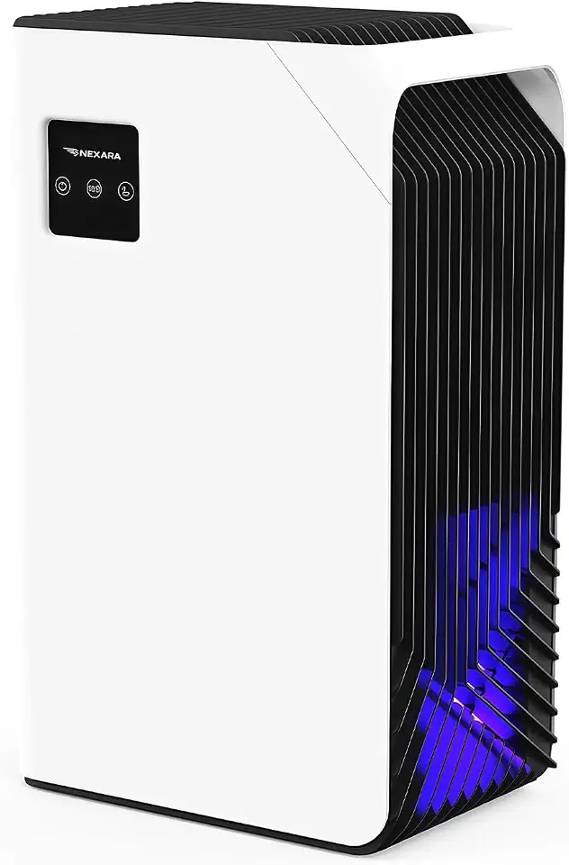 Desumidificador de Ar Antimofo, Desumidificador de Ambiente com Função Secar Antimofo - 900ml/dia, 30dB Silencioso, 65W Econômico, Filtro de Carvão, Tanque 2.5L, 127V/220V (branco)