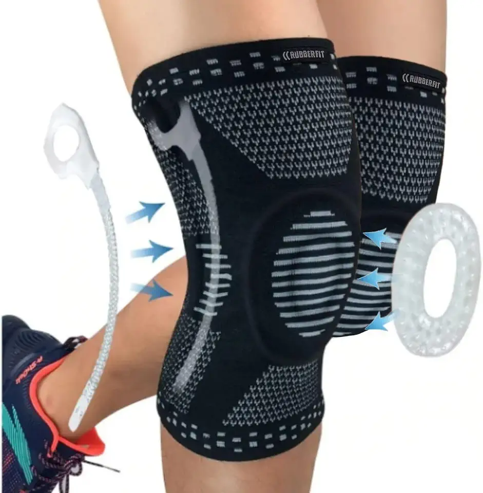 Joelheira de Compressão Profissional Snake para Academia Crossfit Musculação Corrida Bike Volei Basquete - Para proteção e recuperação do joelho (GG)