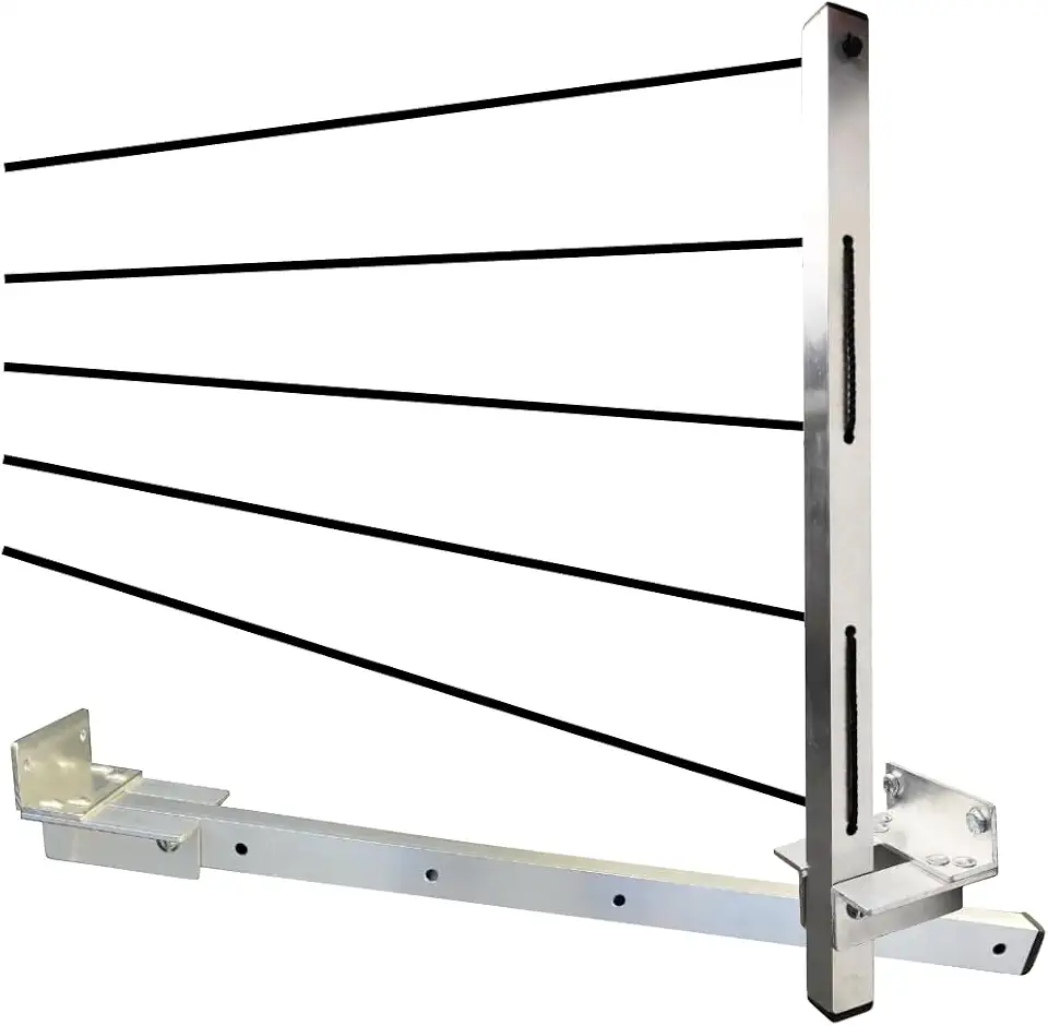 Varal Retratil de Parede Dobrável Aluminio Reforçado Com Cabo de Aço