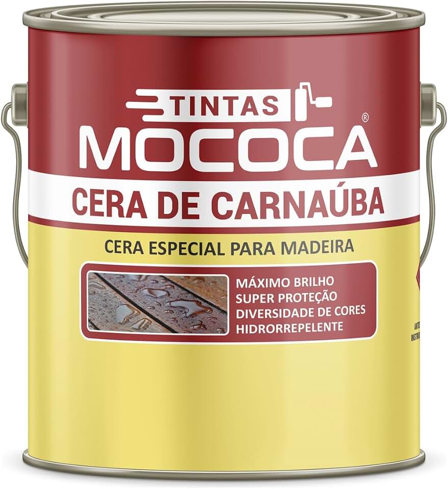 Mococa Cera De Carnaúba Para Madeira 900ml - Brilhante - Cera Carnaúba Incolor