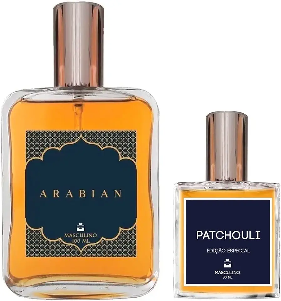 Essência do Brasil Arabian 100ml + Patchouli 30ml - Perfume Masculino