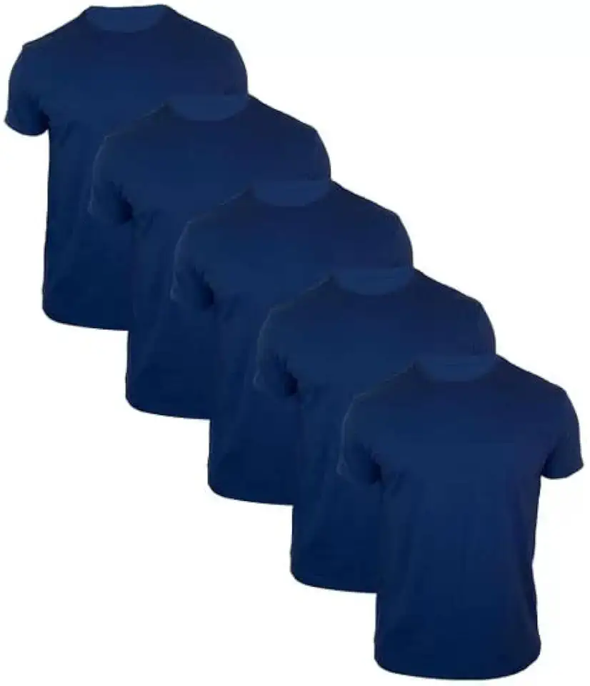 Kit 5 Camisetas Masculinas Algodão Premium Básicas Lisas