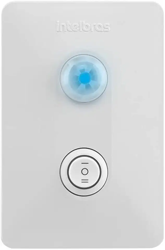 Sensor de Presença para Iluminação com Interruptor ESPI 180 E+ Branco Intelbras