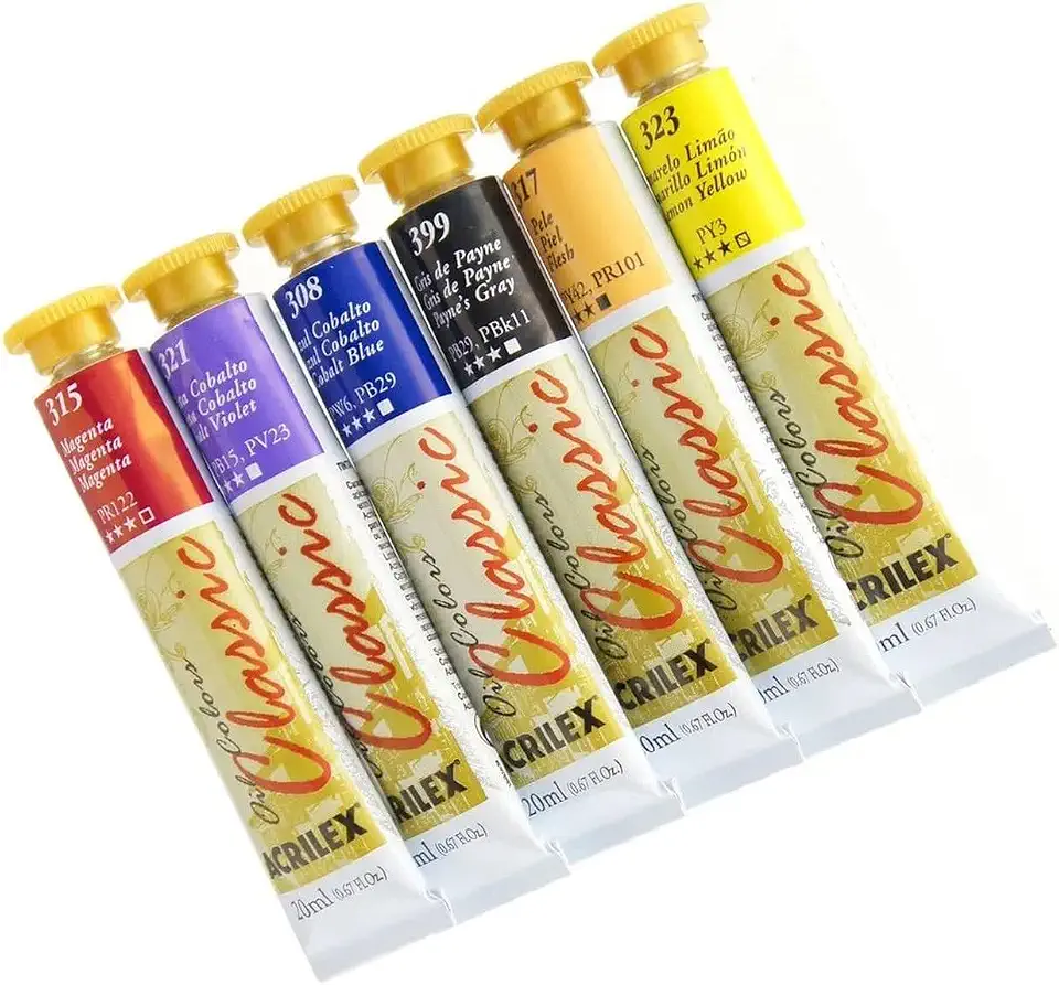 Kit 12 Tinta Oleo Acrilex Escolha As Cores