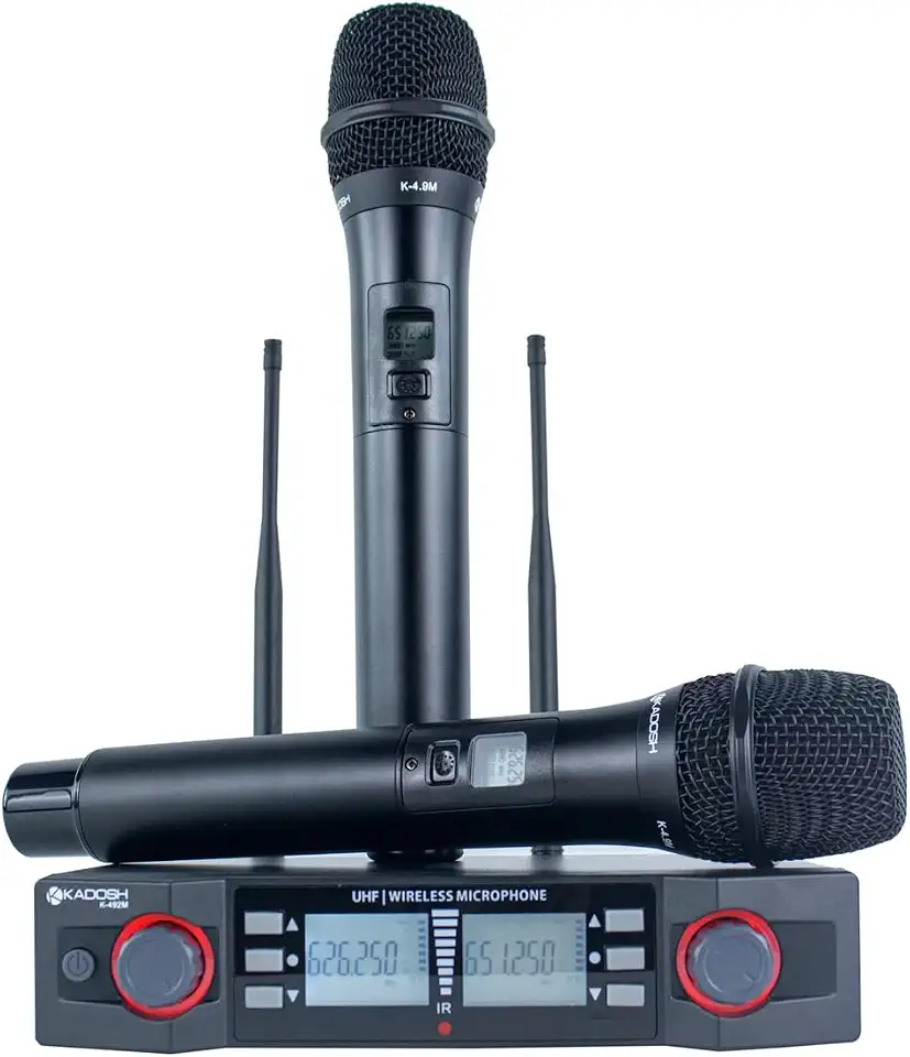 Microfone sem fio uhf kdsw 402 m uhf (mão + mão)