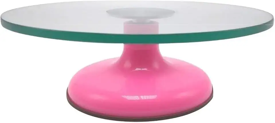 Bailarina De Vidro Giratória Profissional Bolo Confeitaria, MM House (Rosa)