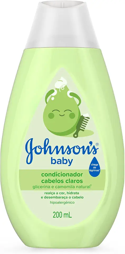 Condicionador Para Bebê Johnson's Baby Para Cabelos Claros, 200ml
