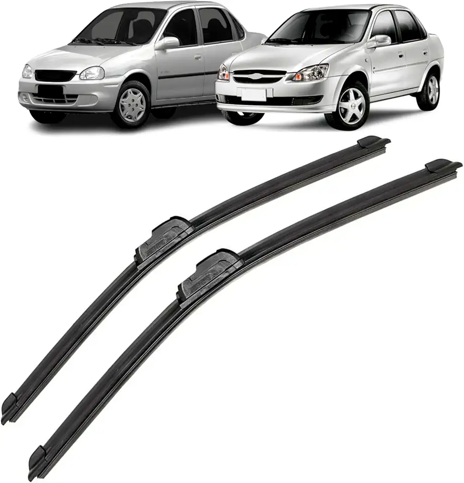 Par de palhetas limpador de parabrisa dianteiro para Corsa Classic Todos 1994 a 2016 Classic NOVO 2011 a 2016