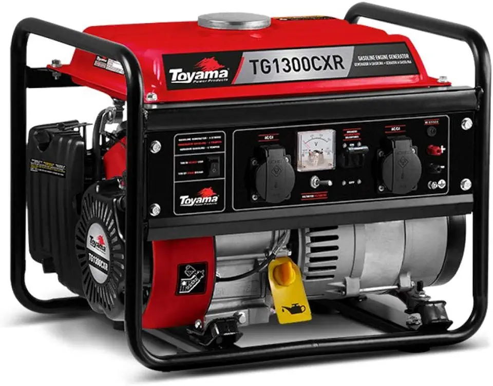 Gerador a Gasolina Tg1300cxr 1250w Bivolt Mono Tanque 5,5 L (motor Te35 com Sensor de Óleo) Toyama