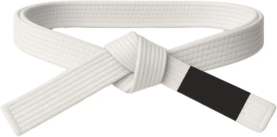 Faixa Branca Jiu Jitsu Kaki Para Adultos Com Brim Reforçado 6 Costuras
