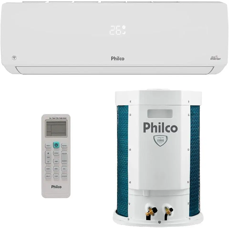 Ar-condicionado Split Inverter 18000 Btus Philco Quente e Frio Pac18000iqfm15 220v