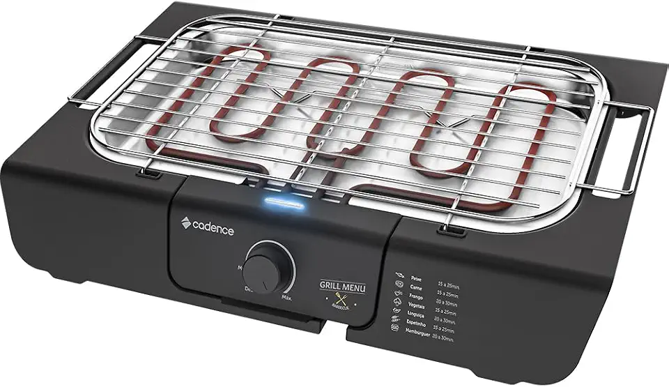 Churrasqueira Elétrica Cadence Grill Menu - 127V