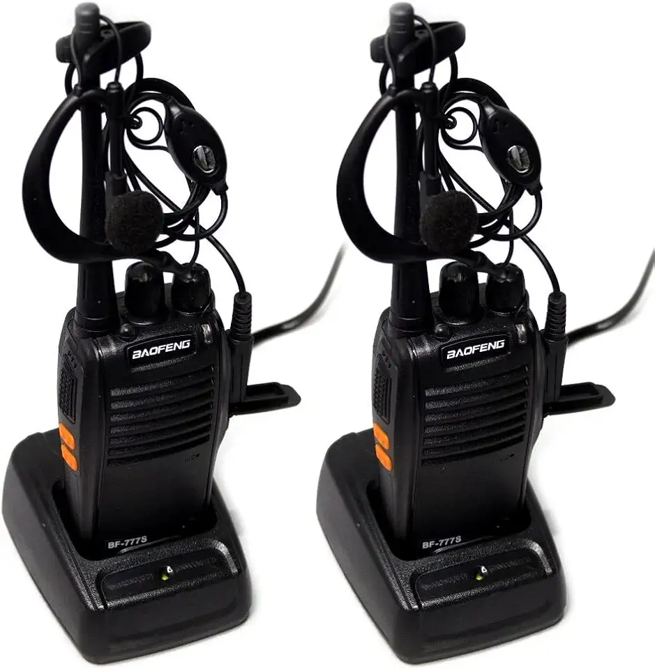 Kit 4 Radios Comunicador Walk Talk Baofeng Bf-777s + Fone