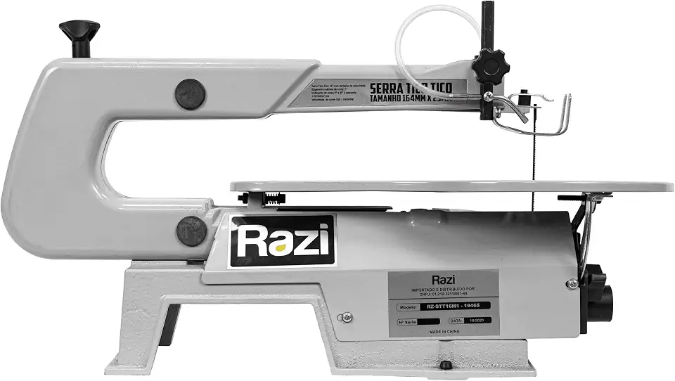 Razi Serra Tico Tico de Bancada 16” 220V – Cortes Precisos e Operação Estável para Trabalhos Detalhados