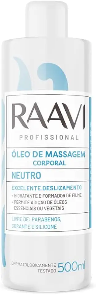 Raavi - Óleo de Massagem Corporal Neutro 500ml