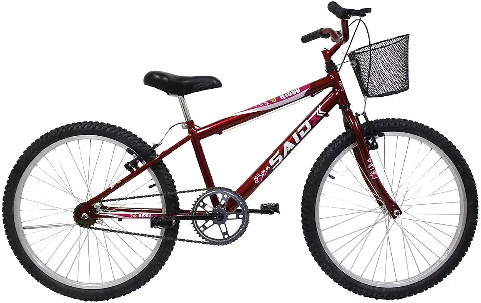 Bicicleta Aro 24 Feminina Saidx Quadro em Aço Freio V-Brake