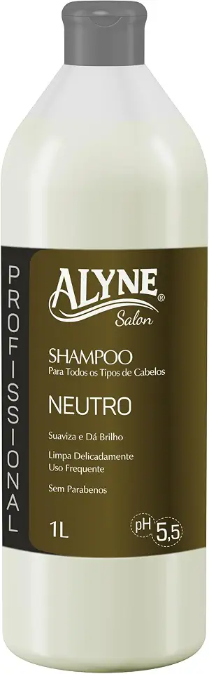 Alyne, Shampoo para cabelos, Neutro, 1 Litro, Verde