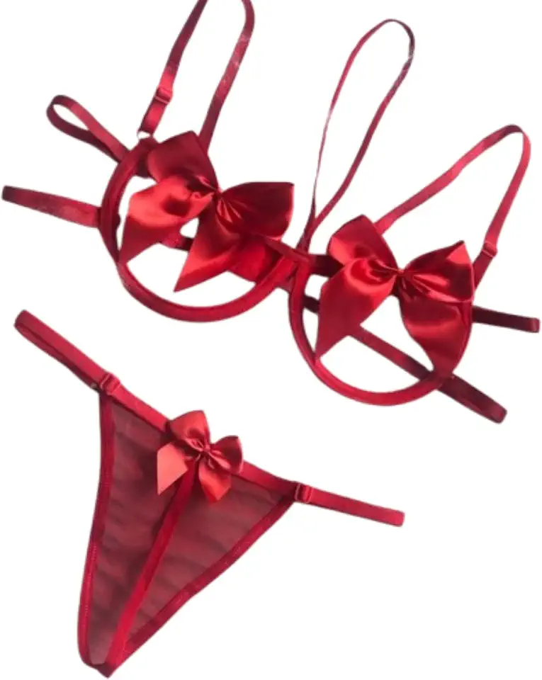 Conjunto Lingerie Aro Laço Sem Bojo