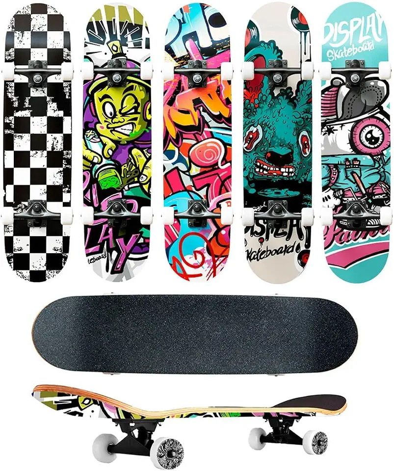 Skate Semi Profissional Completo Montado Modelos 7.5