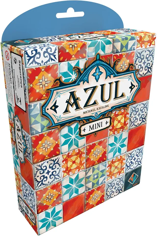 Asmodee, Azul Mini, Jogo de Tabuleiro para Amigos, 2 a 4 jogadores, Idade 8+, Partidas de até 40 minutos