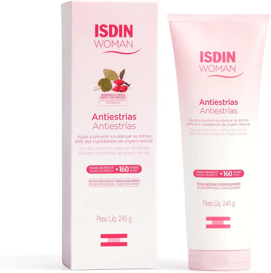 ISDIN Creme Corporal Woman Antiestrias Apto para Grávidas - 245g
