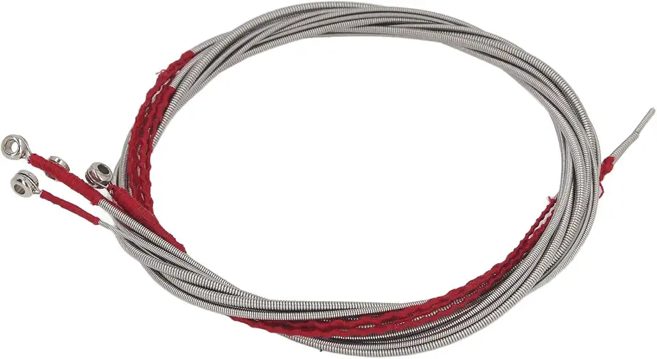 Conjunto de Cordas de Baixo Acústico de 4 Unidades Conjunto de Cordas de Substituição de Flexibilidade de Aço Inoxidável para Iniciante a Profissional