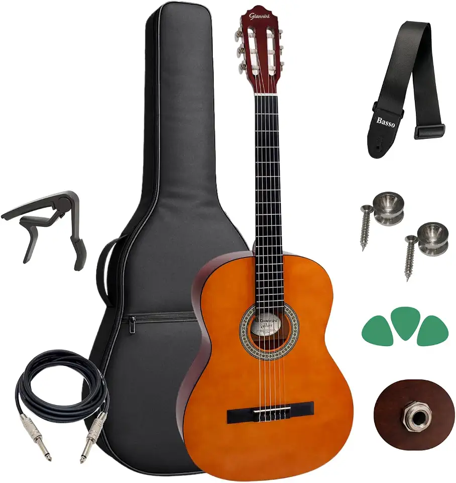 Violão Eletroacústico Giannini N14 N + Capa E Acessórios