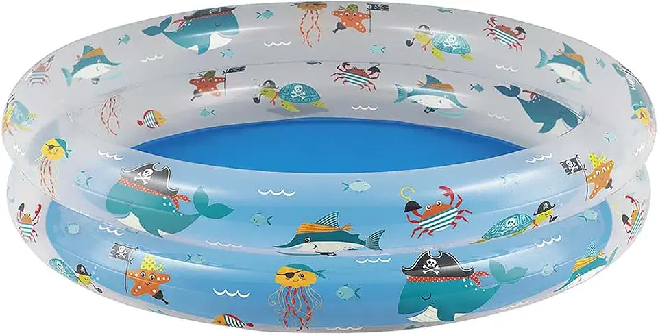 Mor - Banheira Estampada Fundo do Mar 90 Litros