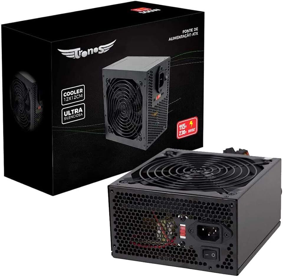 Fonte Atx 600w Gamer Super Silenciosa Para Pc Bivolt Tronos