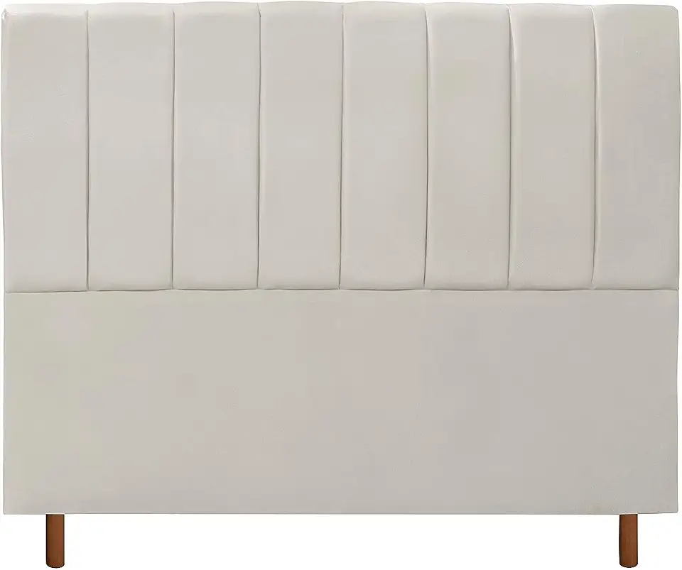 CABECEIRA CASAL ESTOFADA CARLA 140 CM BEGE