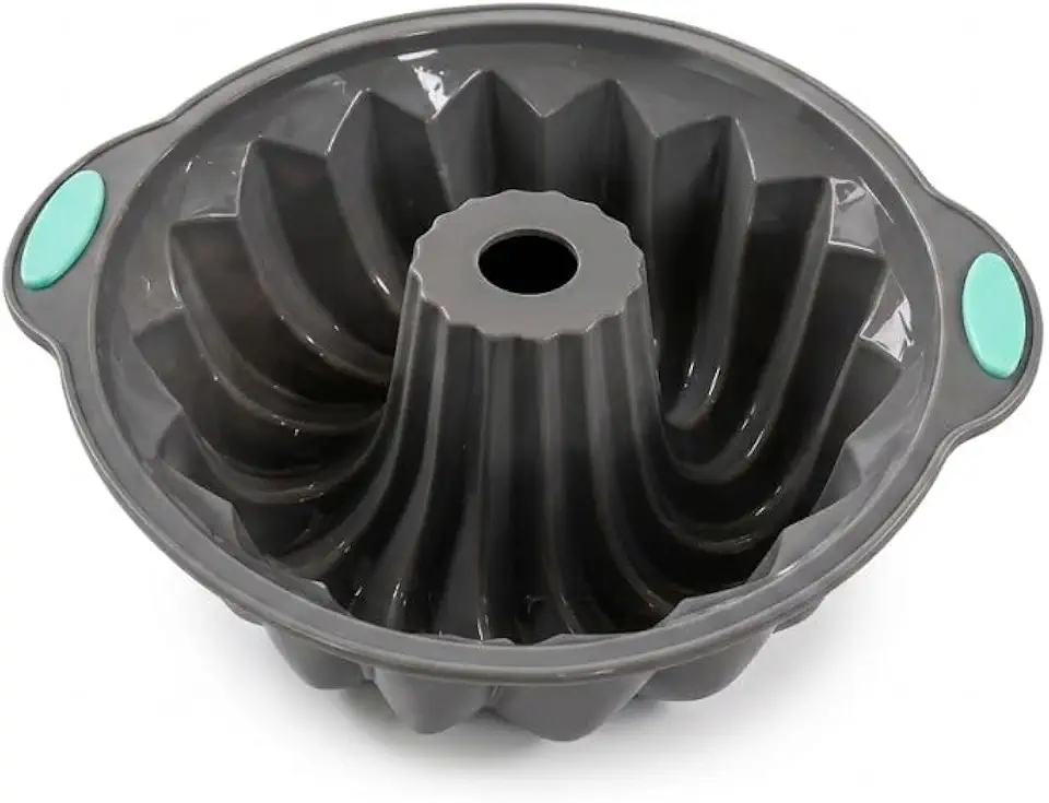 Forma de Bolo Redonda Silicone Pequena 15x15x7 Antiaderente, 230ºC para Pudim, Confeitaria, Resistente a Forno Lava Louças e Airfryer Ideal para Aquela Sobremesa em Família