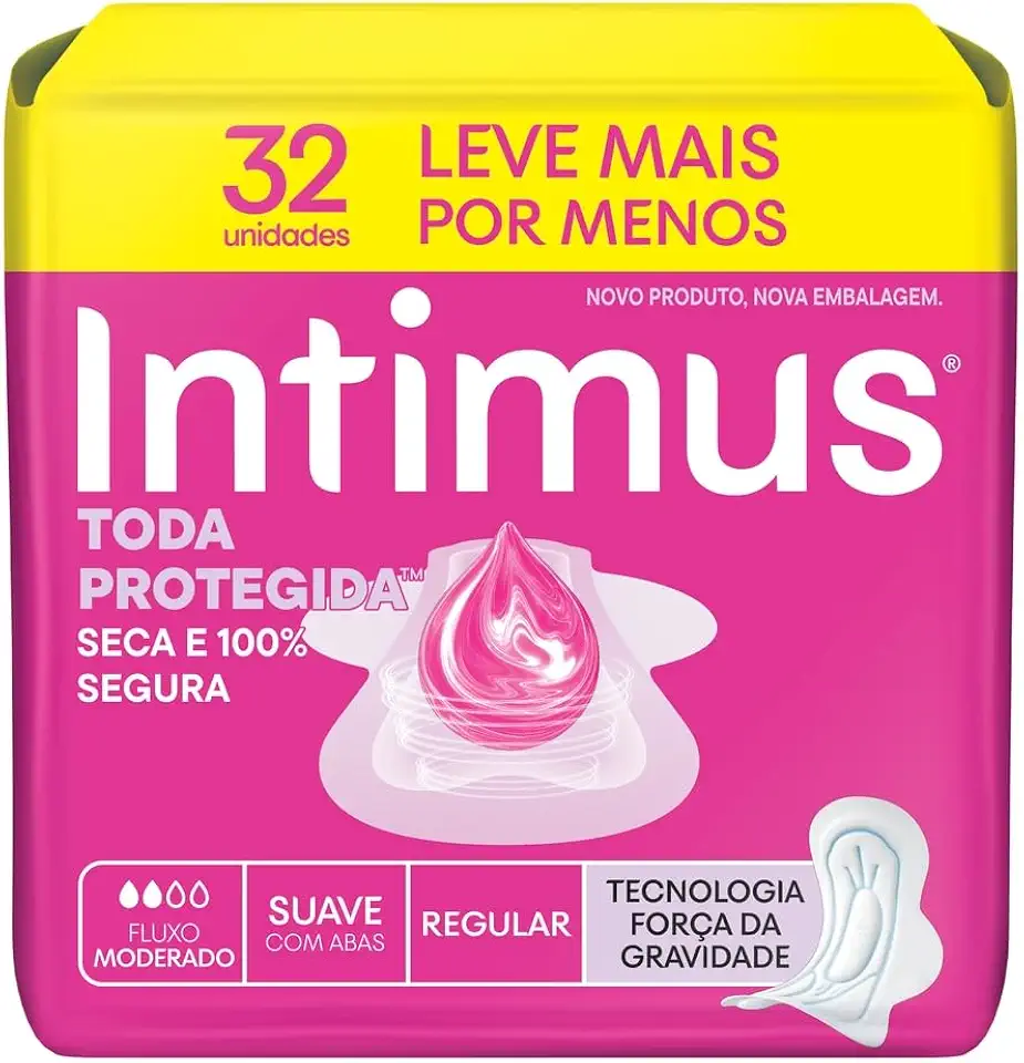 Absorvente Intimus Toda Protegida Dia Suave Com abas - 32 un