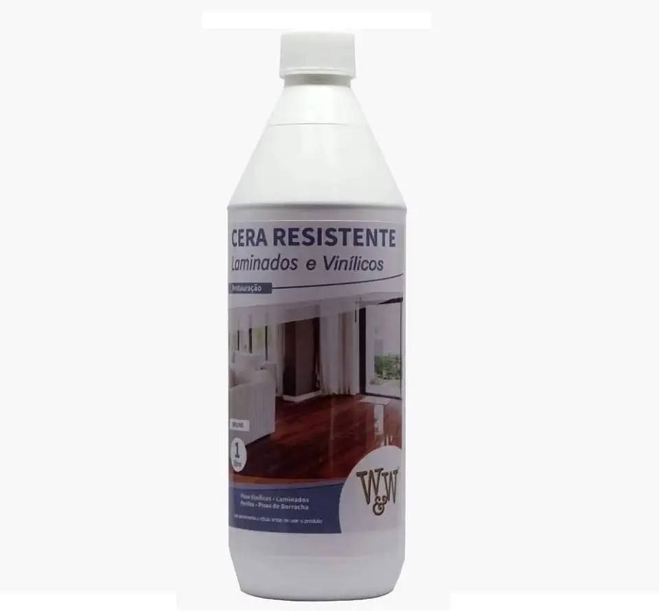 Cera resistente laminados e vinilico brilho W&W 1L