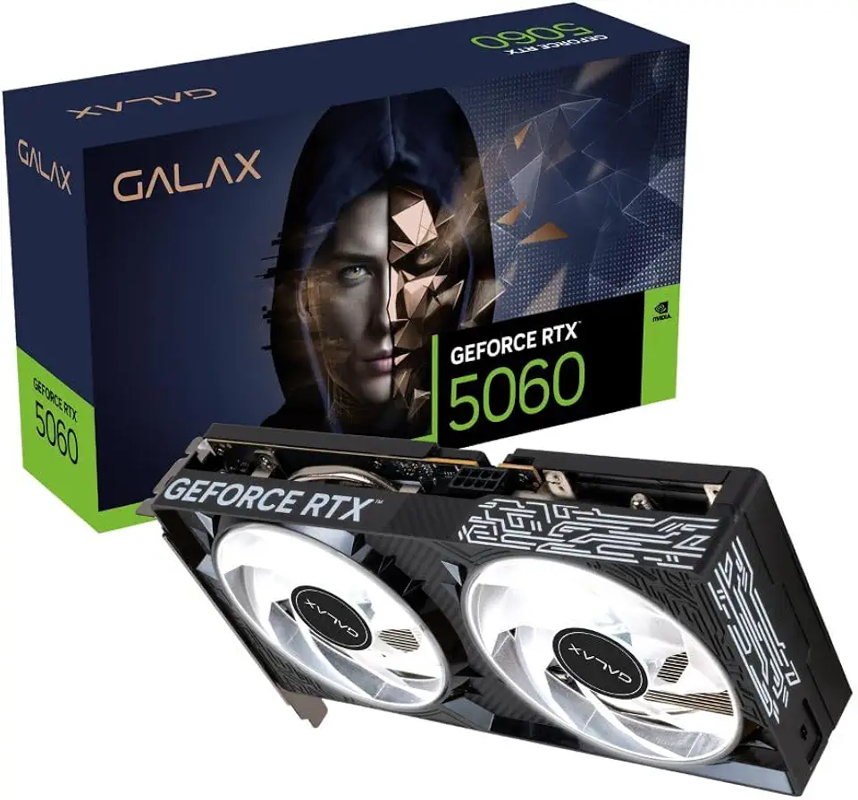 Placa de Vídeo GALAX Nvidia GeForce RTX 5060 1-Click OC V2 8GB GDDR7