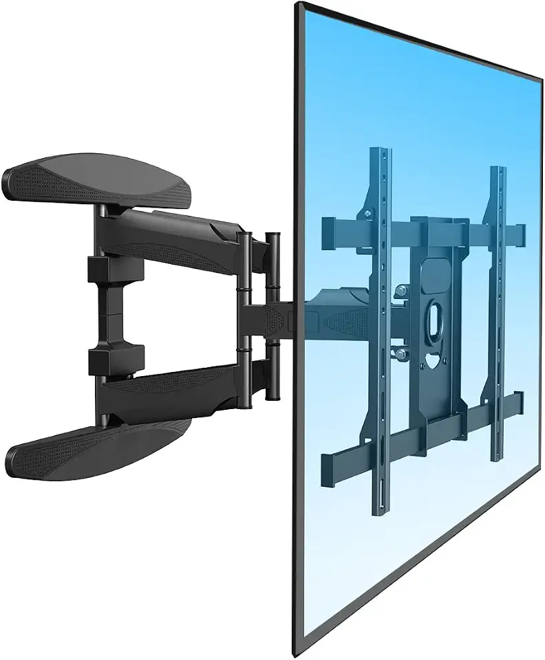 Suporte TV Articulado Parede 40-86 Polegadas, Ajuste Ângulo ±45° Suporta 75kg Articulado com Braço Extensível para Parede de Concreto, Tijolo e Madeira