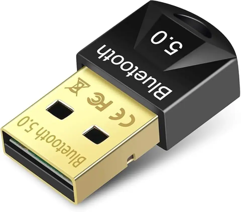 Adaptador Receptor Bluetooth 5.0 Usb Wireless Transmissor para Computador Pc Fone de Ouvido Impressora Notebook Laptop Gamepad Mouse Teclado Auto-falantes Win 10/8.1/8/7/Xp