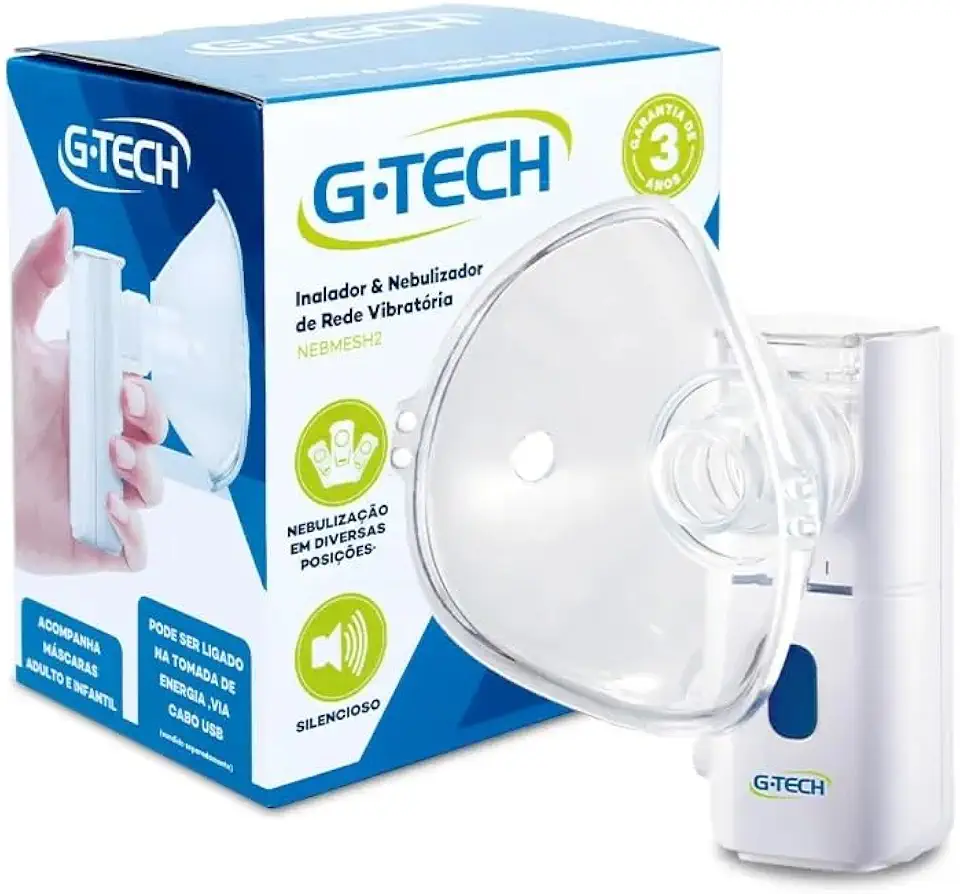 Nebulizador de Rede Vibratória Inalador Portátil Sem Fio