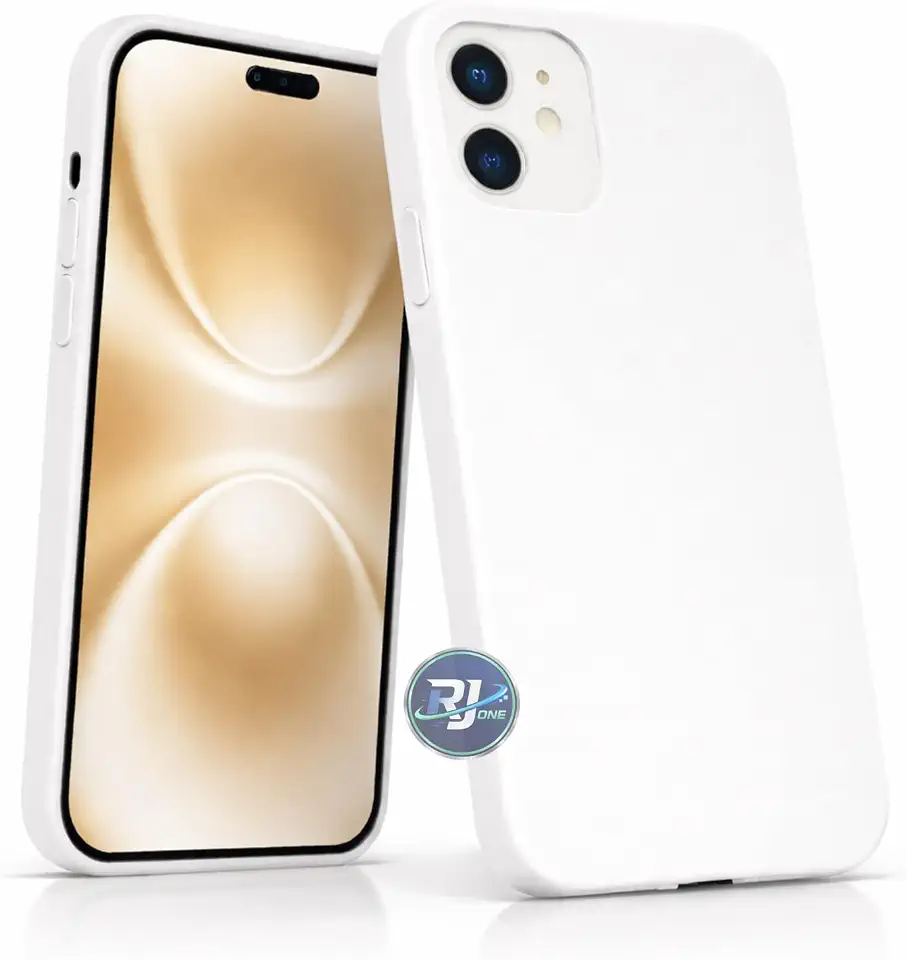 Capa Capinha Silicone Aveludada Premium para iPhone 12/12 PRO – Case Anti-Impacto com Interior Aveludado e Proteção de Câmera. (BRANCO)