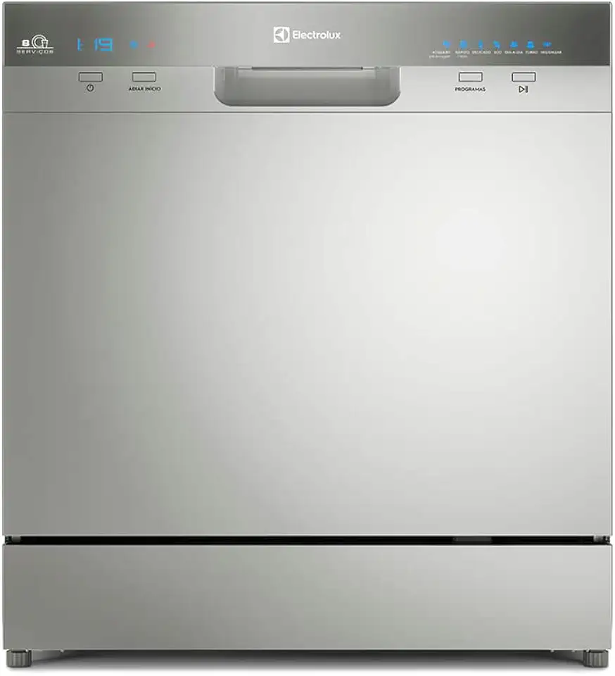 Lava-Louças Electrolux 8 Serviços Inox com Função Higienizar (LL08S) 127V