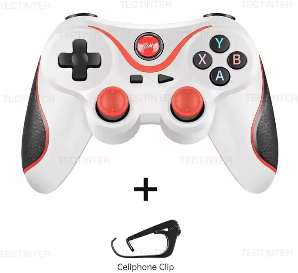 Controle Joystick Bluetooth celular para Android IOS PC (BRANCO)
