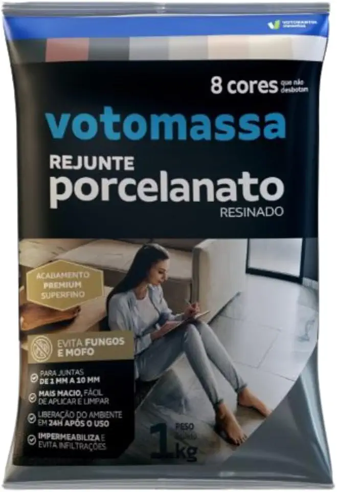 Rejunte Porcelanato Preto 1Kg - Votomassa