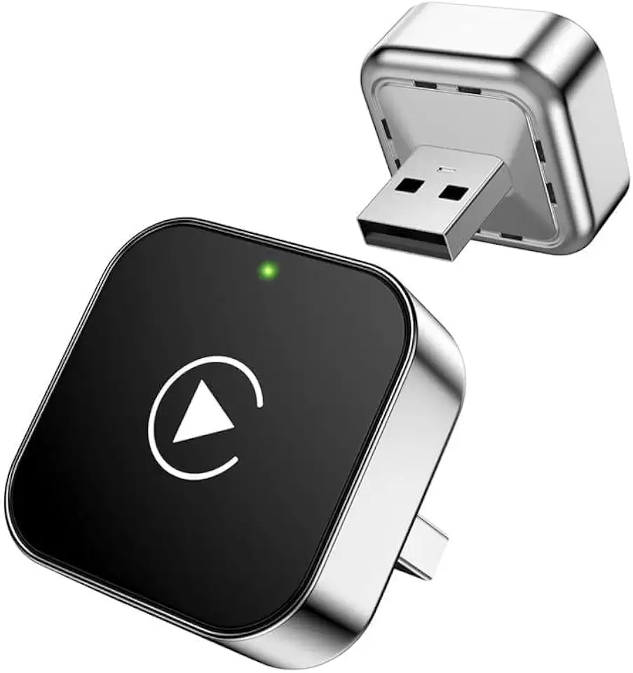Adaptador CarPlay Android Auto Converte Com Fio Para Sem Fio Conexão Automática Rápida Plug And Play 2 em 1