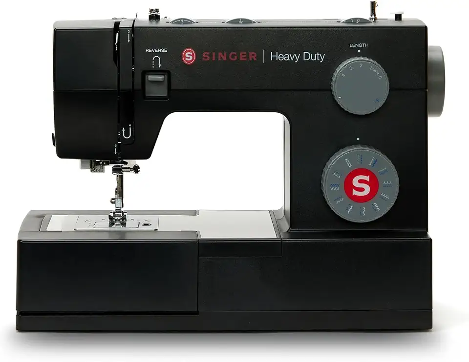 SINGER® HD 4423 Black Máquina de Costura -127V | 23 Pontos, Casa de Botão, Alta Velocidade, 1.100 Pontos/Min | Braço Livre, Iluminação LED, Base em Aço Inoxidável | Ideal para Uso Diário