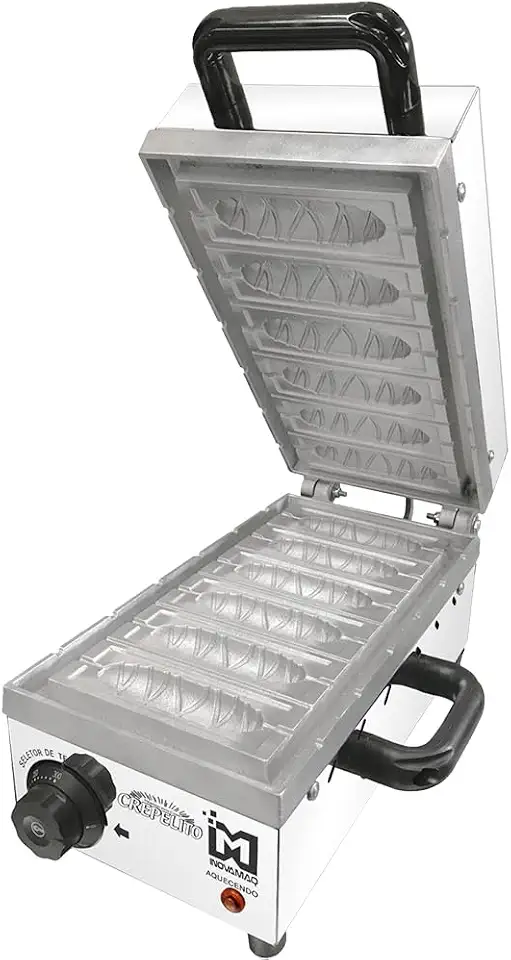Maquina de Crepe Suíço Palito 6 crepes Profissional 220