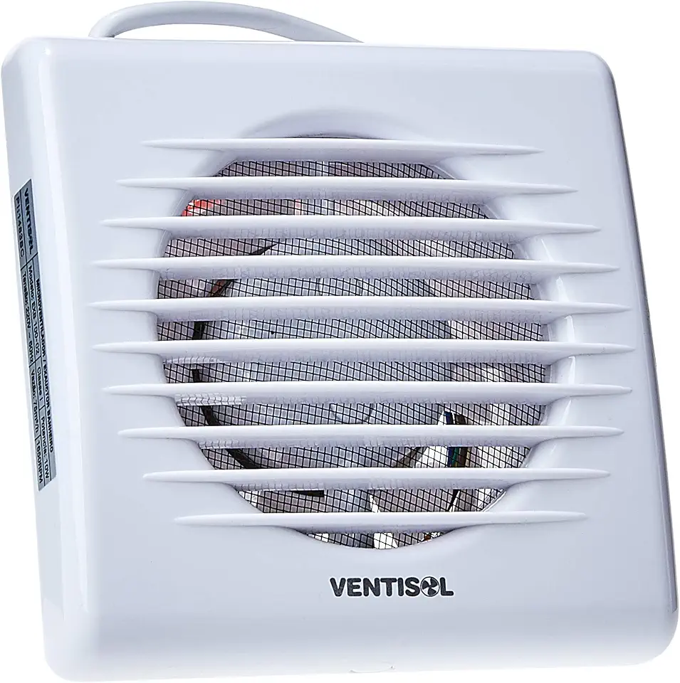 Microventilador/Exaustor para Banheiro, Branco, 100mm, 127v, Ventisol