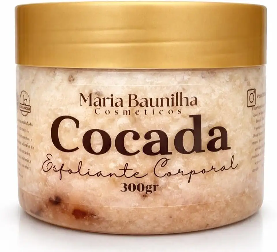 Esfoliante Corporal Maria Baunilha - Hidratação Intensa e Pele Macia (Cocada)