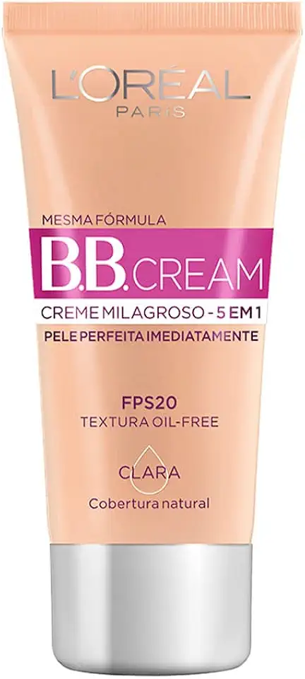 Base BB Cream L'Oréal Paris Dermo Expertise Cor Clara FPS 20, 30ml