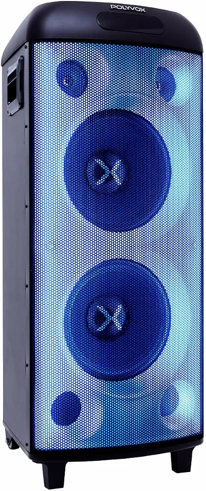 Caixa de Som Amplificada Polyvox Torre XT-990 TWS Bluetooth Full Led 2000W