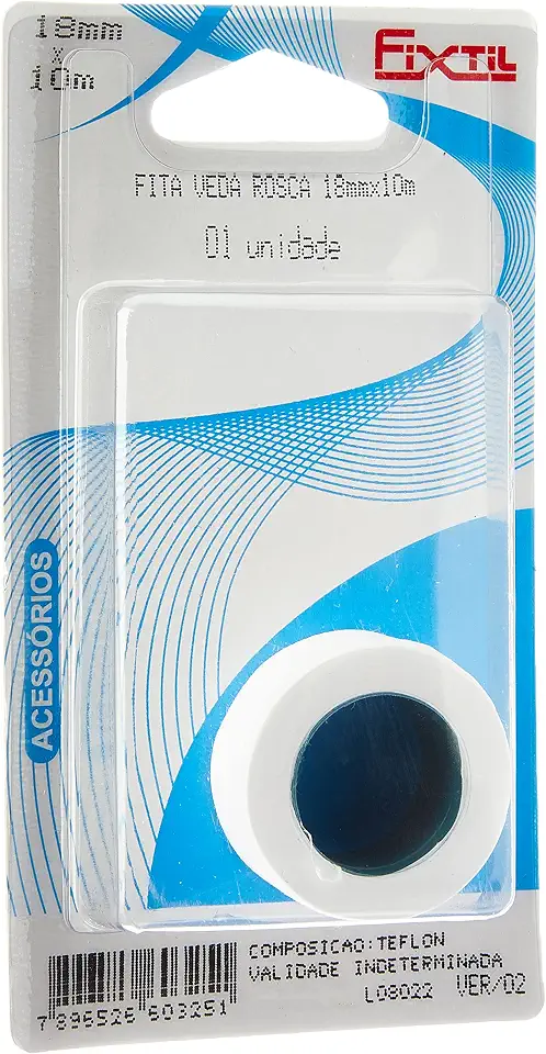 Fixtil Ver/02 - Veda Rosca, 18 Mm X 10 M, Teflon